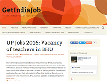 Tablet Screenshot of getindiajob.com